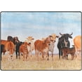 thumbnail image 2 of Coolnut Herd with Cows and Calves Lightweight Area Rugs Carpet Mats Floor Rug Home Decor for Kids Room Living Room, 63"x 48", 2 of 6