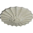 thumbnail image 3 of Ekena Millwork 9"OD x 1 3/8"P Shakuras Ceiling Medallion (Fits Canopies up to 1 3/8"), Hand-Painted Pot of Cream Crackle, 3 of 7