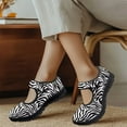 thumbnail image 4 of Psesaysky Zebra Print Velcro Casual Shoes for Women Girls Convenient Comfortable Durable Sneakers Size 5.5-10, 4 of 7