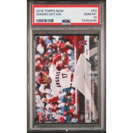 Graded 2018 Topps Now Shohei Ohtani #53 Rookie RC Baseball Card PSA 10 Gem Mint