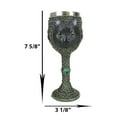 thumbnail image 3 of Wicca Mystical Witching Hour Black Cat Wine Goblet 7oz Cats Celtic Chalice Cup, 3 of 8