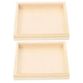 thumbnail image 1 of WEUVEB Square Wood Tray Stackable Sorting Trays for Puzzles 12x12x0.6in Bamboo Material 2Pcs Kids Storage Solution, 1 of 8