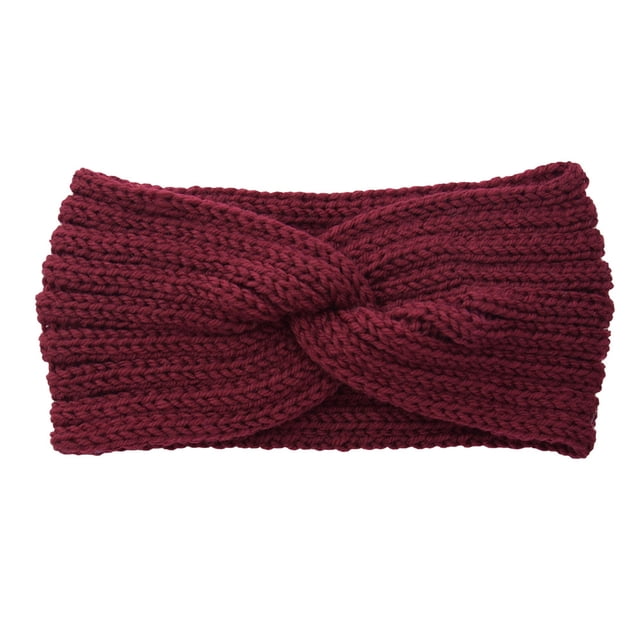 Diadema de ganchillo Sonducket estilo simple elástica para El sudor color Rojo púrpura