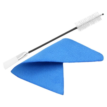 

2 Pcs Saxophone Sound Hole Brush Kits Trumpet Mouthpiece Brush Trumpet Cleaning Brush Clarinet Care Kit Cleaning Cloth