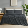 thumbnail image 3 of IR Imperial Rooms Solid Bed Sheet Set 1800 Series 16" Deep Pocket Soft Sheet Microfiber Gray Queen 4 Piece, 3 of 9