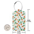 thumbnail image 2 of Rocae Cute Carrot for Leather Luggage Baggage Tags ID Label Privacy Cover ID Label with Stainless Steel Loop and Address Card, 2 of 5