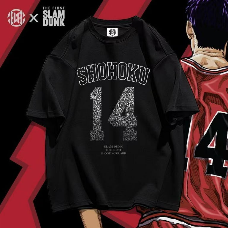 SLAM DUNK　tシャツ Anime Slam Dunk T-shirt Ryota Miyagi Hisashi Mitsui T-Shirts