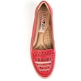 thumbnail image 2 of Ramarim 1581102 Red Total Comfort Leather Driver Cutout Applique Moc Loafers Shoes (Red, 8), 2 of 2