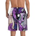 thumbnail image 4 of My Lit-tle Pony Mens Swim Trunks Quick Dry Board Shorts with Mesh Lining, Hawaii Beach Shorts Swimwear Bathing Suits, 4 of 7