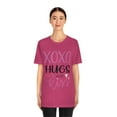 thumbnail image 2 of Hugs And Kiss Love Quote T-Shirt Women Valentines Fashion Novelty T-Shirt, 2 of 5