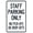 Warning Sign 1, variant on Staff Parking Right Arrow P Sign 8"x12" - Tin Metal Wall Decor for Office Lot, Staff Area, Home Farm Bar Coffee Shop Club