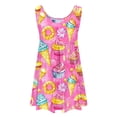 thumbnail image 6 of Edvintorg Girls Dresses Casual Summer Loose Stretchy A Line Dress Cute Printed Crewneck Sleeveless Tank Sundresses with Pocket Beach Vacation Clothes 3-14 Years, 6 of 7