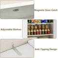 thumbnail image 5 of FANRAL 70” Tall Pantry Organizers and Storage Cabinet with Barn Doors & Drawers,Adjustable Shelf,Tall Pantry for Kitchen Dining Room Living Room Bedroom,White Pantry Cabinet, 5 of 8