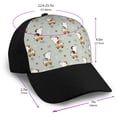 thumbnail image 2 of Yiaed Dog Riding Skateboard Print Baseball Cap Dad Hat Polo Style Plain Blank Adjustable Size, 2 of 5
