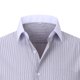 thumbnail image 3 of Blusa y camisa de manga larga con cuello vuelto para hombre, cárdigan a rayas con cuello vuelto, camisa de botones de estilo profesional, blusa de poliéster para hombre, 3 of 6