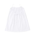 thumbnail image 7 of Linfrsh Dress for Girls Girls' Cotton Blend Casual A-Line Dress Summer Daily Wear(White,9-10 Years), 7 of 7