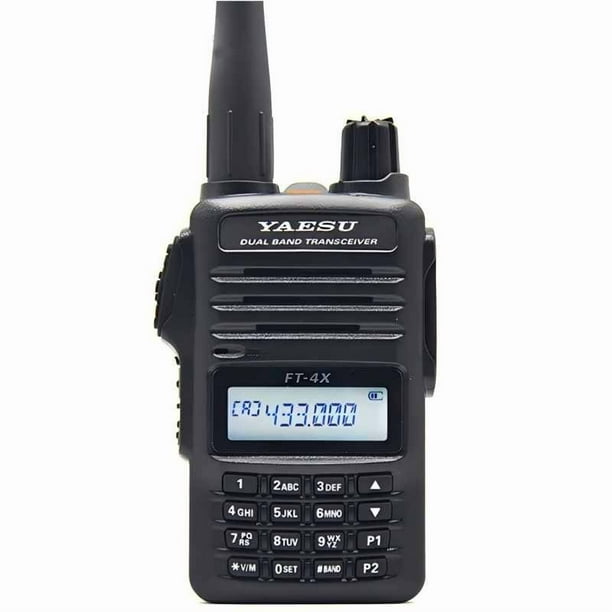 Yaesu FT-4XR Walkie-Talkie Radio de Dos Vías, Radio Transceptor Sumergible de Triple Banda