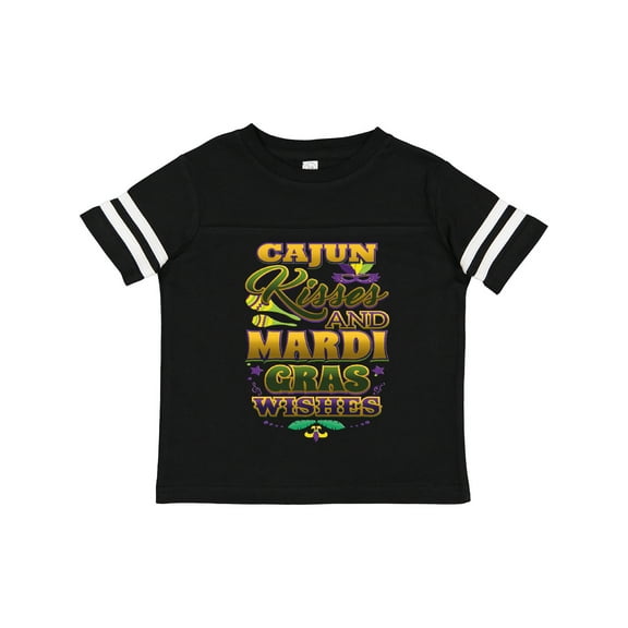 Inktastic Mardi Gras Wishes Cajun Kisses Boys or Girls Toddler T-Shirt