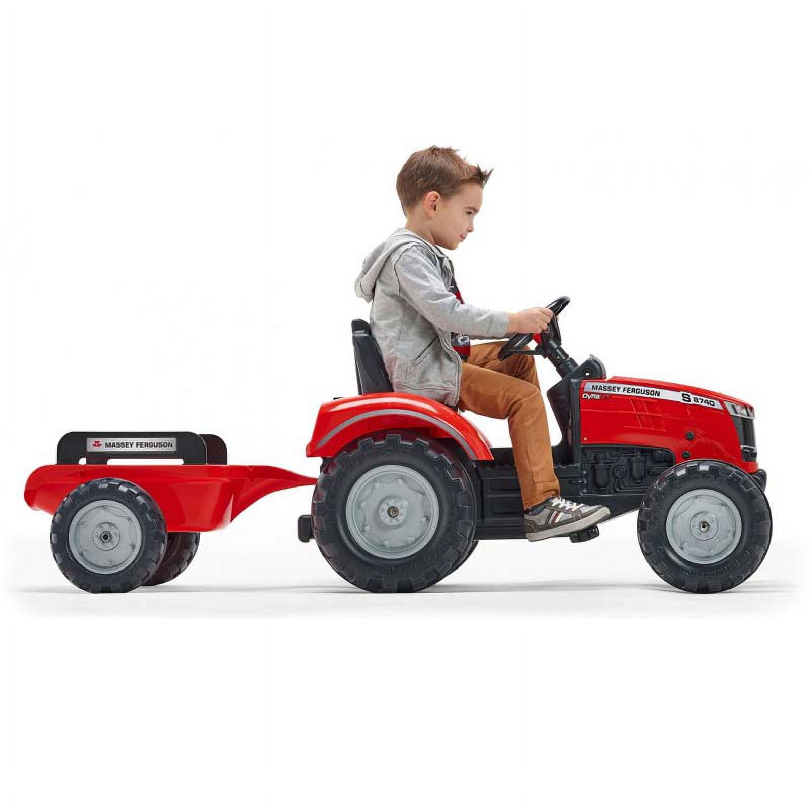 Tracteur à pédales Massey Ferguson chargeur et remorque FA4010AM