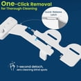 thumbnail image 5 of -Slim Bidet Attachment, Self-Cleaning Dual Nozzle (Feminine/Posterior Wash), Accessibility- Large Buttons, Quick-Release, Non-  Water System with Adjustable, 5 of 6