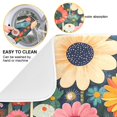 thumbnail image 3 of Yayeee Dish Drying Mat for Kitchen Counter Ultra Absorbent Easy Clean Pad 18x16", Large Colorful Flowers, 3 of 7