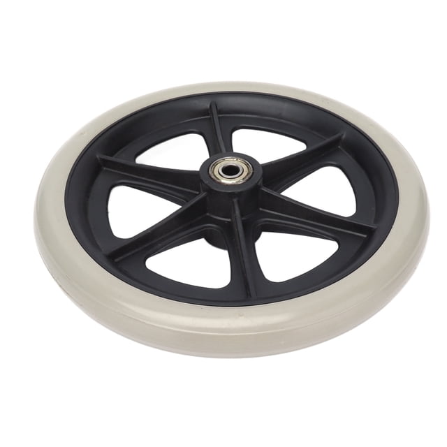 Walker Tire, Rueda De Bolas De Metal De 8 Pulgadas Rueda Para Silla De Ruedas Suave En Espesor De Gris Pu Pu Puerta Para Reemplazo Para Reemplazo