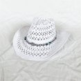 thumbnail image 5 of Fashionable Wide Brimmed Sun Hat With Openwork Braided Design Lightweight Paper Straw For Women Men Outdoor, 5 of 8