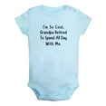 thumbnail image 2 of iDzn I'm So Cool, Grandpa Retired To Spend All Day With Me Funny Rompers For Babies, Newborn Baby Unisex Bodysuits, Infant Jumpsuits, Toddler 0-24 Months Kids One-Piece Oufits, 2 of 5