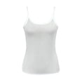 thumbnail image 4 of Women's Fashion Casual Solid Color Thin Strap Camisole White L, 4 of 4