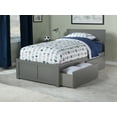 thumbnail image 2 of Orlando Platform Bed with Flat Panel Foot Board and 2 Urban Bed Drawers, Multiple Colors, Multiple Sizes, 2 of 8