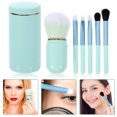 thumbnail image 3 of 1 juego de brochas cosméticas profesionales de fibra artificial con espejo., 3 of 7