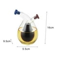thumbnail image 7 of Cheers.US 280ml Clear Glass Olive Oil and Vinegar Dispenser Cruet Bottles Double Pourer Spout Stoppers for Cooking,A Beautiful Addition to Any Kitchen and Dinnerware, 7 of 7