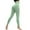 Light Green, variant on Tosmy Women's Legging Pants Ladies Outdoor New Seamless Peach Yoga Pants Sports Tights Yoga Clothes Fitness Pants Comfortable
