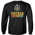 thumbnail image 3 of Fair Game Proud Vietnam Veteran Eagle Long Sleeve Shirt-Black-Small, 3 of 5
