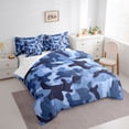 thumbnail image 3 of Homewish Twin 7-Piece Comforter Set - Brown Camouflage Geometric Pattern, 3 of 8