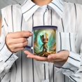 thumbnail image 4 of Groot Color Changing Starry Sky Mug Heat Sensitive Coffee Cups with Heart-shaped Handle - Blue, 4 of 8