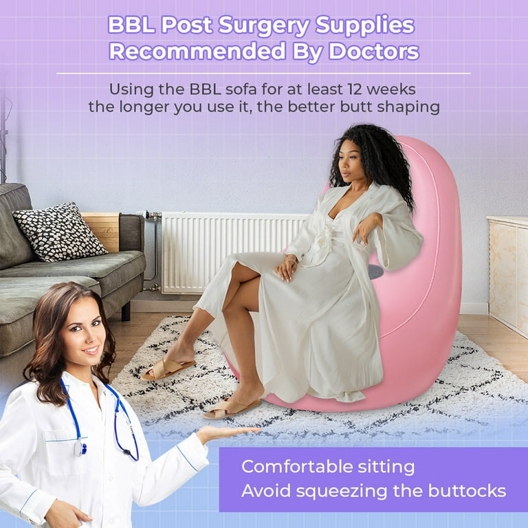 Socivis BBL Chair After Surgery for Butt with Hole with Built-In Air Pump, BBL Inflatable Chair Sofa, Brazilian Butt Lift Surgery Supplies for Sitting