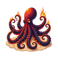 thumbnail image 6 of cartoon Octopus Theme Stickers, Waterproof Octopus Theme Sticker for Water Bottle Laptop Phone Cases Planner Skateboard Luggage Helmet Party Favor Decor, Ideal for Adults Teens Teacher Rewards, 6 of 9