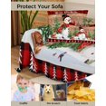 Vintage Snowman Christmas Sofa Couch Covers for Dogs, Washable