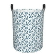 thumbnail image 6 of Lsque Nautical Theme Anchors pattern Laundry Hamper Basket, Tall Woven Rope Hamper Basket for Clothes, Lightweight Storage Basket, Collapsible Waterproof-Small, 6 of 8