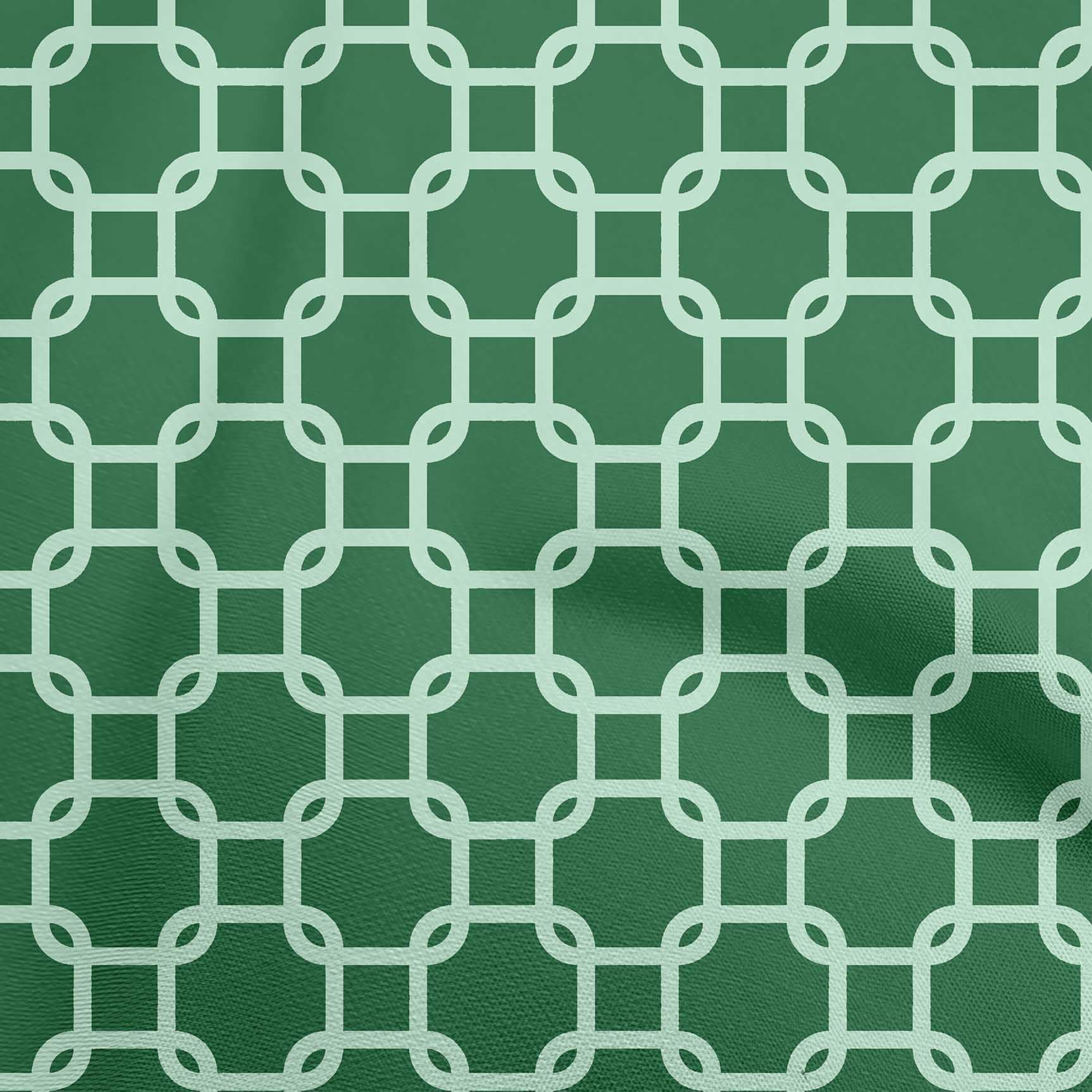 oneOone Rayon Green Fabric Chain Fabric For Sewing Printed Craft Fabric By The Yard 56 Inch Wide