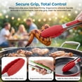 thumbnail image 2 of 7 Pack Kitchen Tongs, Colorful Food Tongs with Non-Slip Handles, Cooking Tongs for BBQ, Grilling, Serving, Assorted Colors, 2 of 7