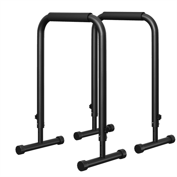 Shininglove Heavy Duty Dip Bar Station 440 lbs, Adjustable Height 32-36", Portable for Home Gym Calisthenics