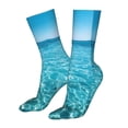 thumbnail image 5 of Fuzoiu Crystal Clear Ocean Waves Print Crew Socks,Casual Athletic Gym LightWeight Thin Socks,Casual Crew Socks for Men Woman,Calf Length Crew Socks, 5 of 7
