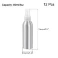 thumbnail image 2 of Unique Bargains 12pack 80ml/2oz Aluminium Spray Bottle with Clear Fine Mist Sprayer, 2 of 6