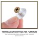 thumbnail image 5 of Funda protectora para patas de muebles, alfombrilla para el suelo, pinzas para patas de silla, deslizador de PVC, 100 unidades, 5 of 6
