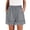 Gray, variant on Women's Bermuda Casual Shorts Linen Embroidered Lightweight 3 Inch Inseam Elastic Waist Wide Leg Short with Pockets Gray,2xL