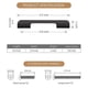 thumbnail image 2 of 2pack Drawer Pulls Handles, 96mm Hole Center, Aluminum Alloy Kitchen Cupboard Handles, 2 of 4
