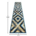 thumbnail image 3 of Flash Furniture Teagan Rectangular Southwestern Black, Beige, Blue Area Rug, 2' x 11', 3 of 6