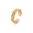 thumbnail image 3 of 20 pc Skeleton Bone Shape Brass Cuff Ring Open Ring for Women Nickel Free Golden US Size 6 1/4(16.7mm), 3 of 4